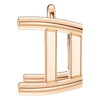 PE-1923 Rose Gold Pendant UNSET - Side View