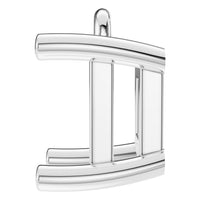 PE-1923 White Gold Pendant UNSET - Side View