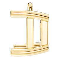 PE-1923 Yellow Gold Pendant UNSET - Side View