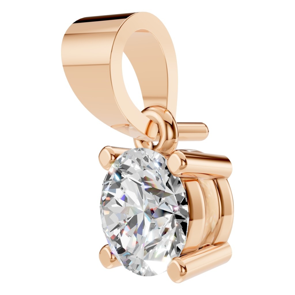 PE-1923 Rose Gold Pendant SET - ANGLE