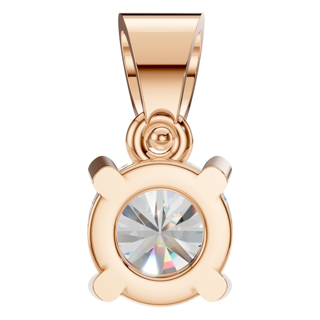 PE-1923 Rose Gold Pendant SET - BACK
