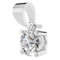 PE-1923 White Gold Pendant SET - ANGLE