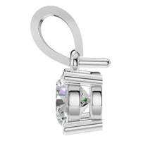 PE-1923 White Gold Pendant SET - Side View
