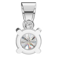 PE-1923 White Gold Pendant SET - BACK
