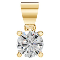 PE-1923 Yellow Gold Pendant SET - Main View