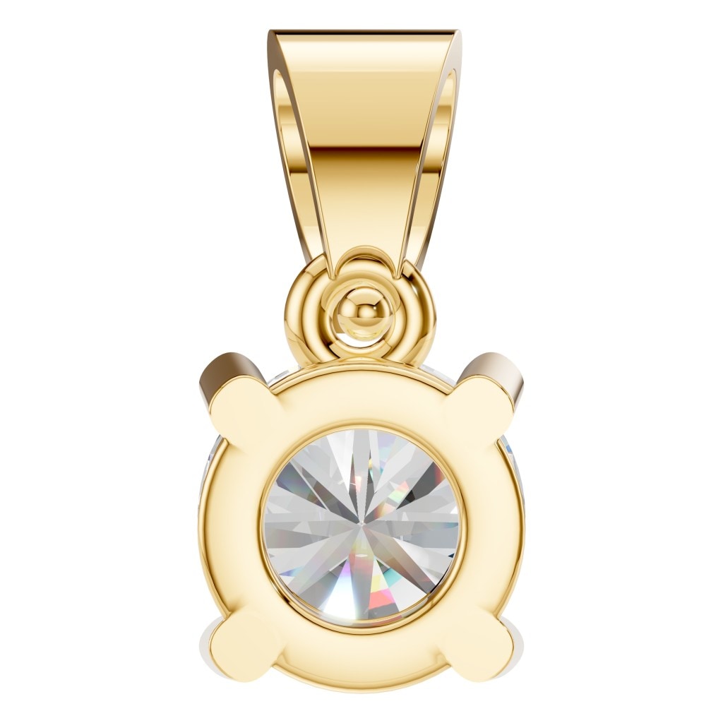 PE-1923 Yellow Gold Pendant SET - BACK