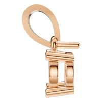 PE-1923 Rose Gold Pendant UNSET - Side View