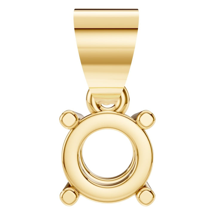 Solitaire Pendant Mounting - Round 4.6mm