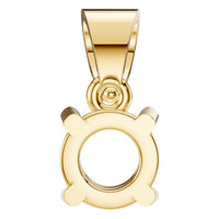 PE-1923 Yellow Gold Pendant UNSET - BACK
