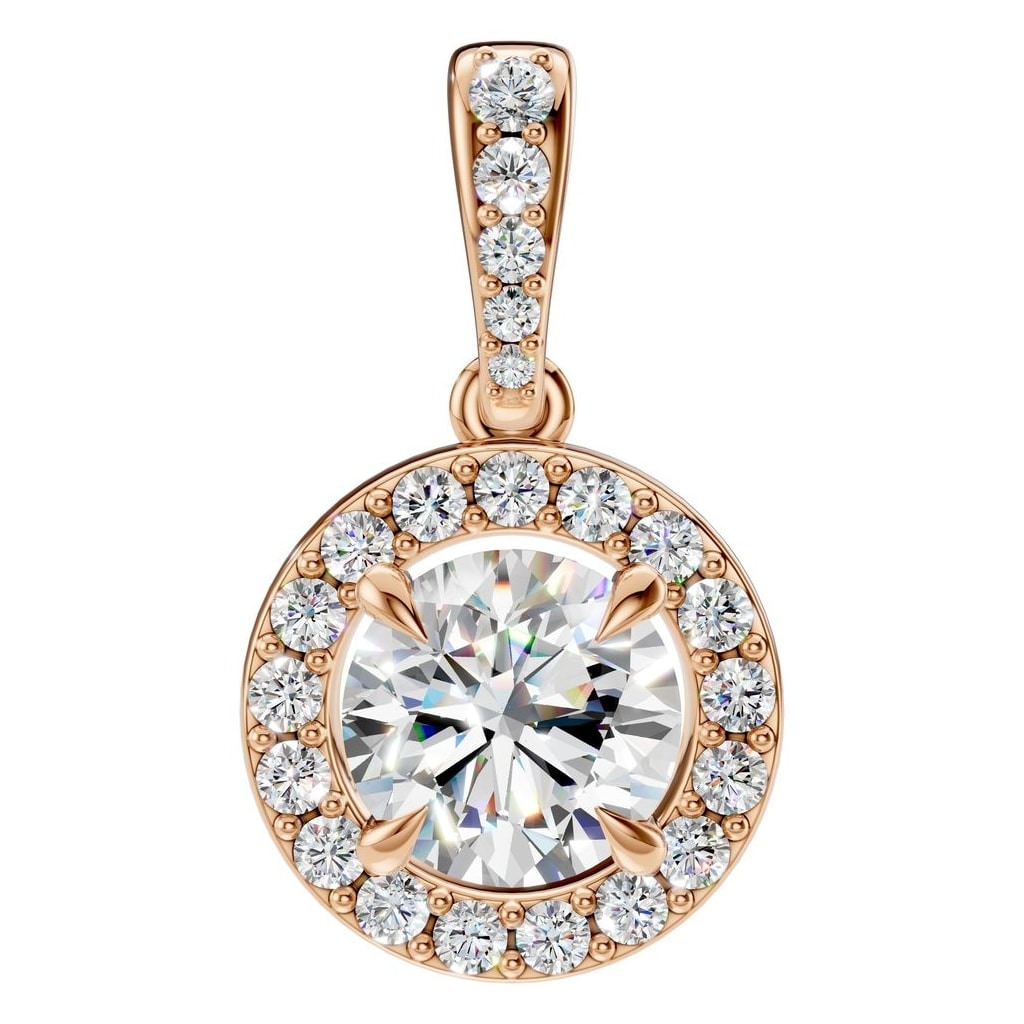 PE-2296 Rose Gold Pendant SET - Main View