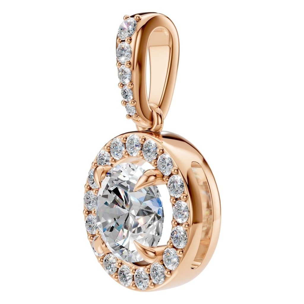 PE-2296 Rose Gold Pendant SET - ANGLE