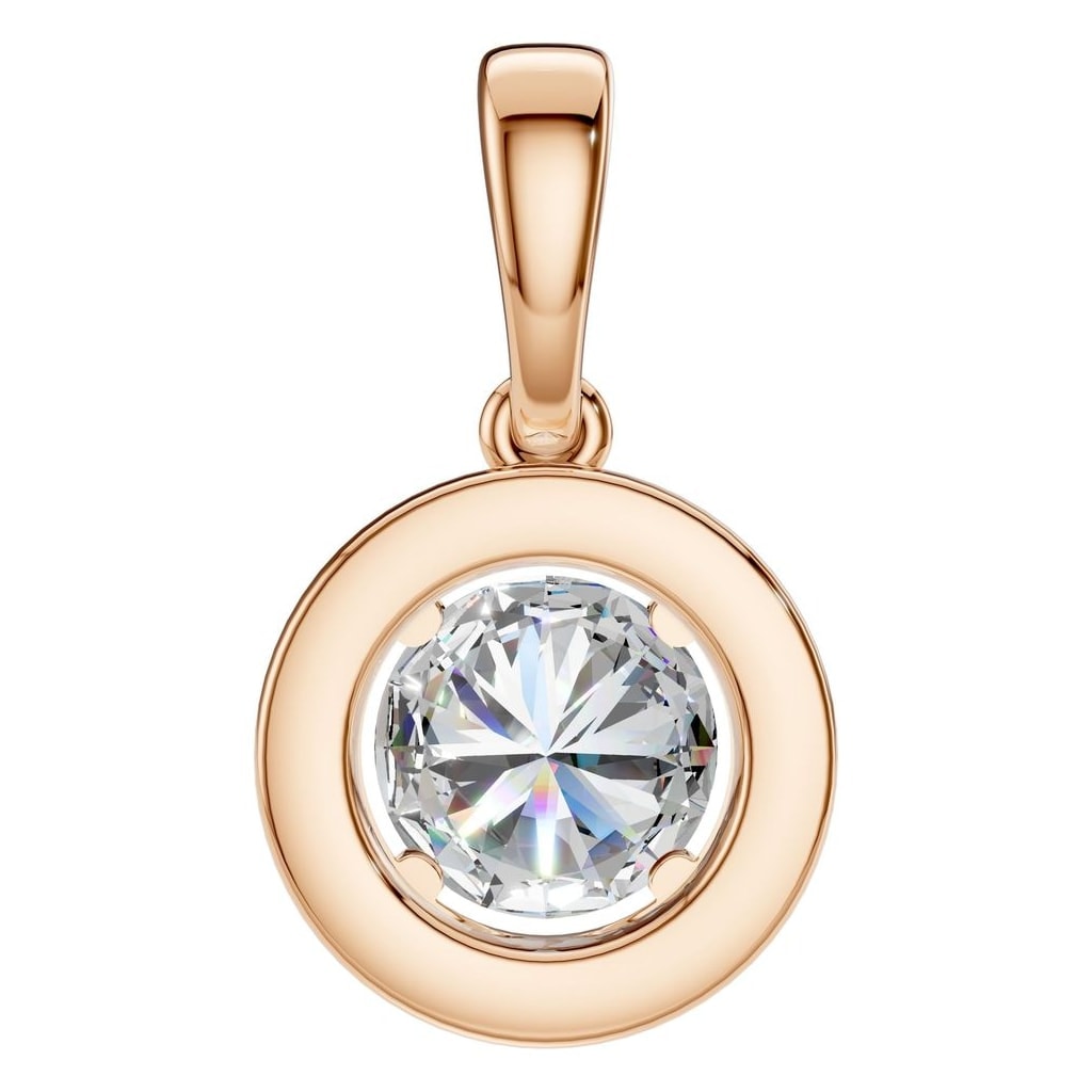 PE-2296 Rose Gold Pendant SET - BACK