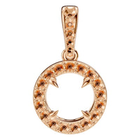PE-2296 Rose Gold Pendant UNSET - Main View