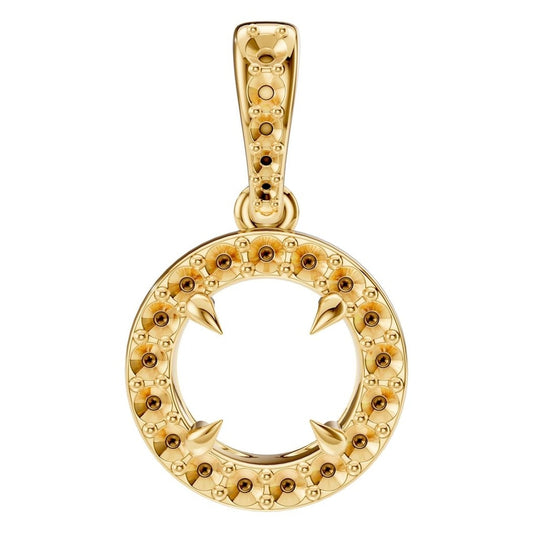 PE-2296 Yellow Gold Pendant UNSET - Main View