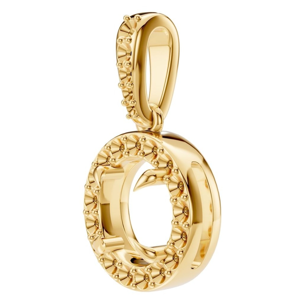 PE-2296 Yellow Gold Pendant UNSET - ANGLE