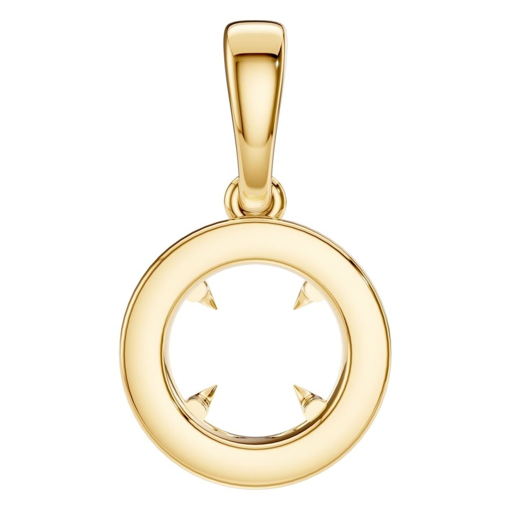 PE-2296 Yellow Gold Pendant UNSET - BACK