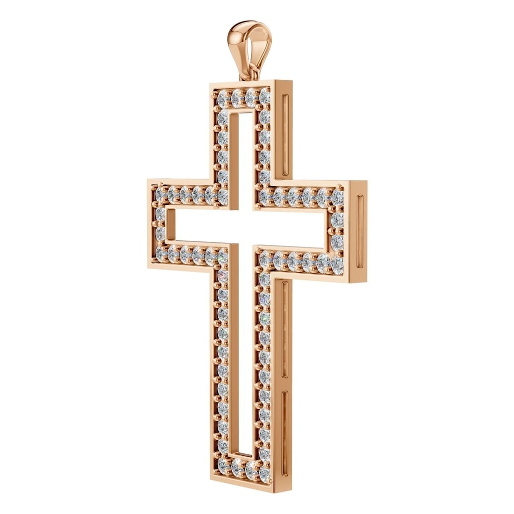 PE-2543 Rose Gold Pendant SET - ANGLE