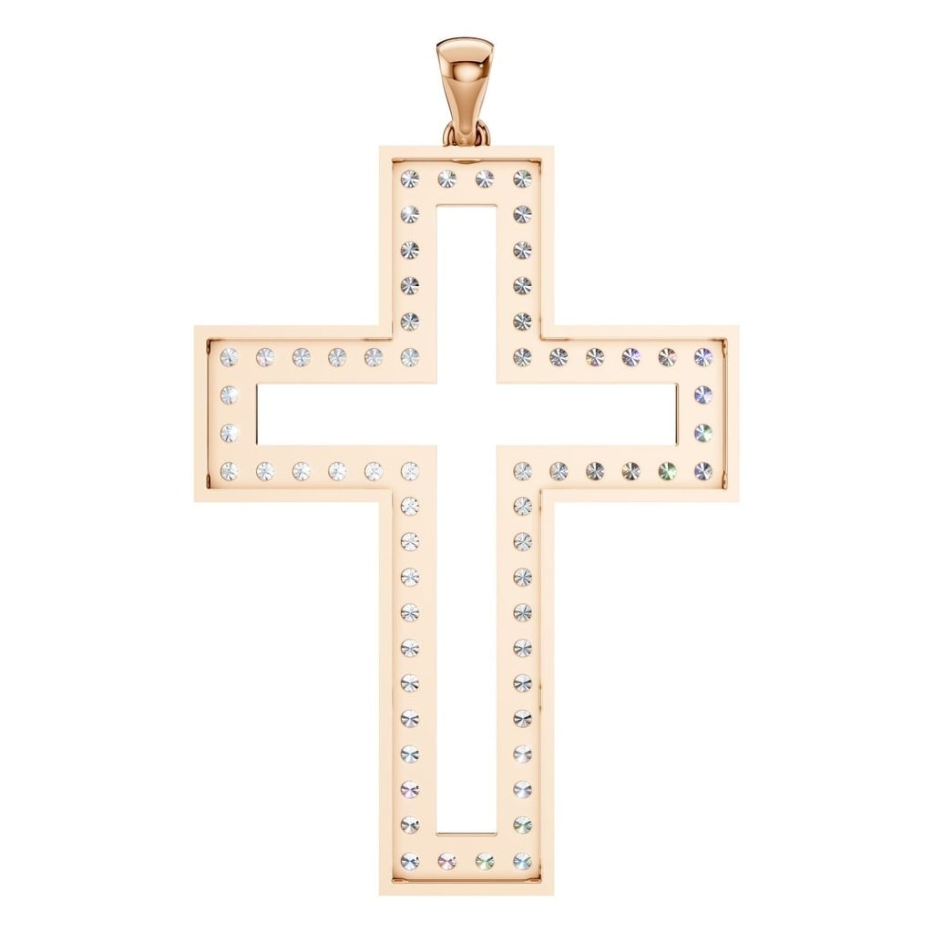 PE-2543 Rose Gold Pendant SET - BACK