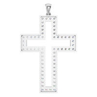 PE-2543 White Gold Pendant SET - BACK