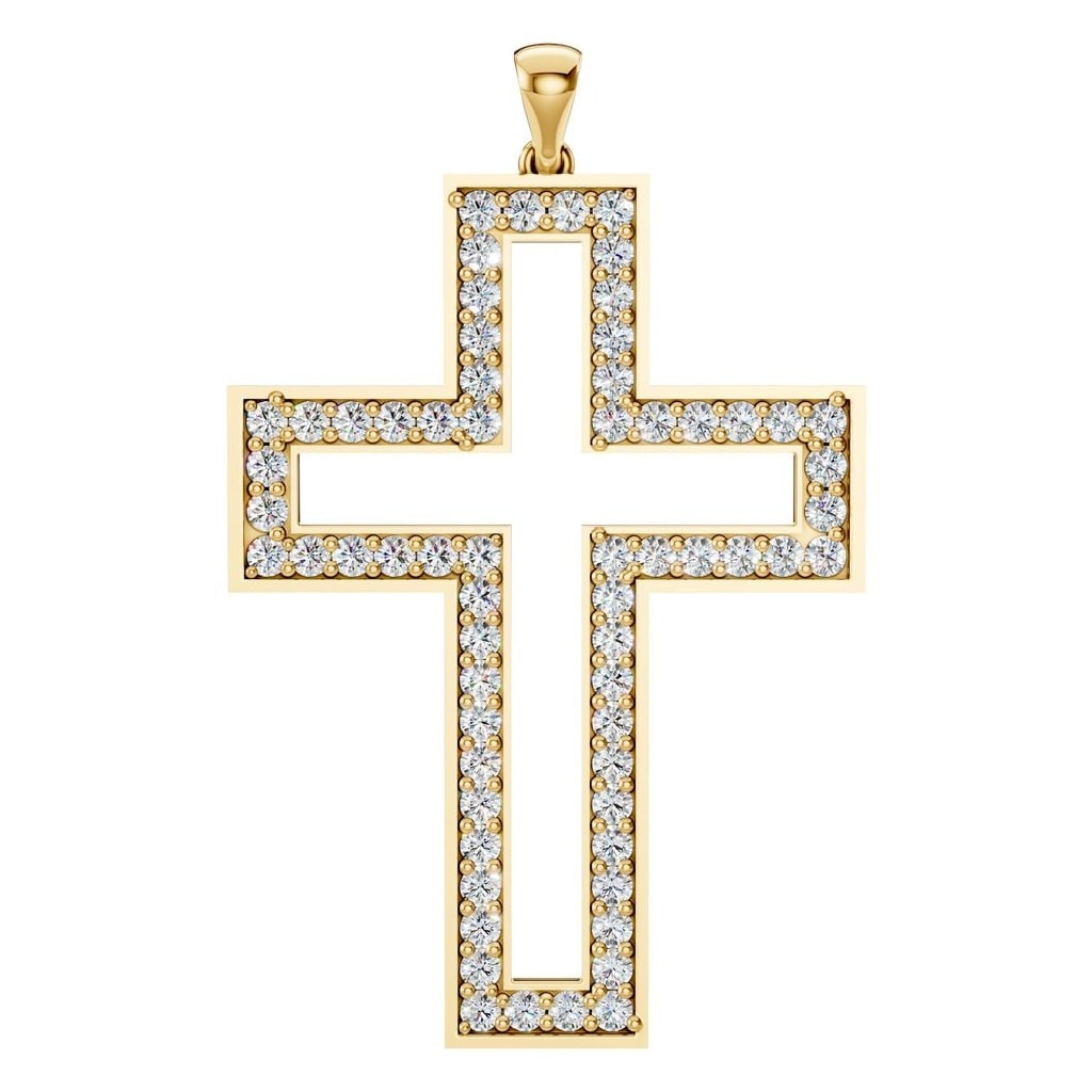 PE-2543 Yellow Gold Pendant SET - Main View