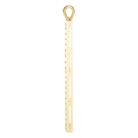 PE-2543 Yellow Gold Pendant SET - Side View