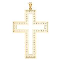 PE-2543 Yellow Gold Pendant SET - BACK