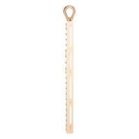 PE-2543 Rose Gold Pendant UNSET - Side View