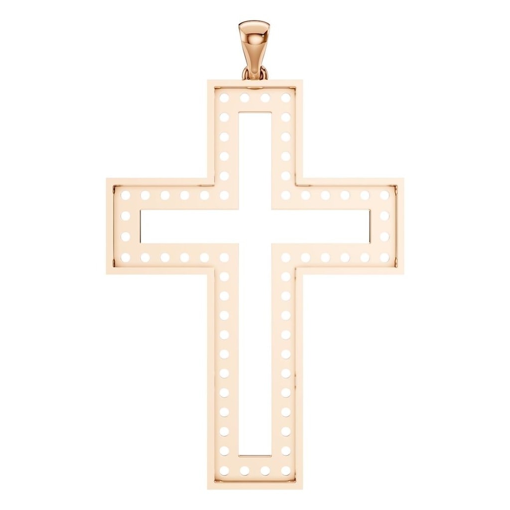 PE-2543 Rose Gold Pendant UNSET - BACK