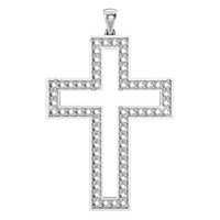 PE-2543 White Gold Pendant UNSET - Main View