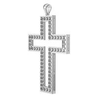PE-2543 White Gold Pendant UNSET - ANGLE