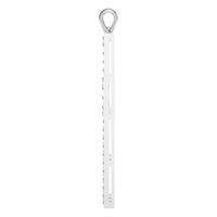 PE-2543 White Gold Pendant UNSET - Side View
