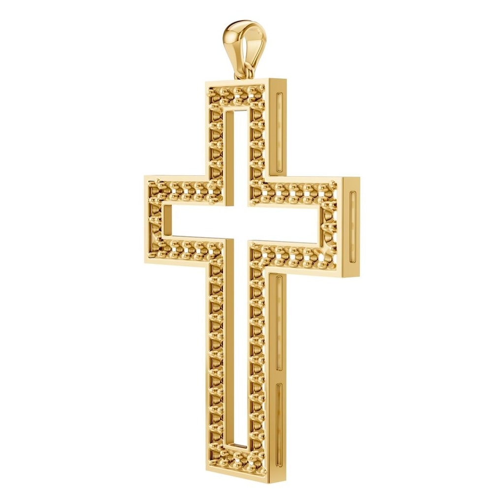 PE-2543 Yellow Gold Pendant UNSET - ANGLE