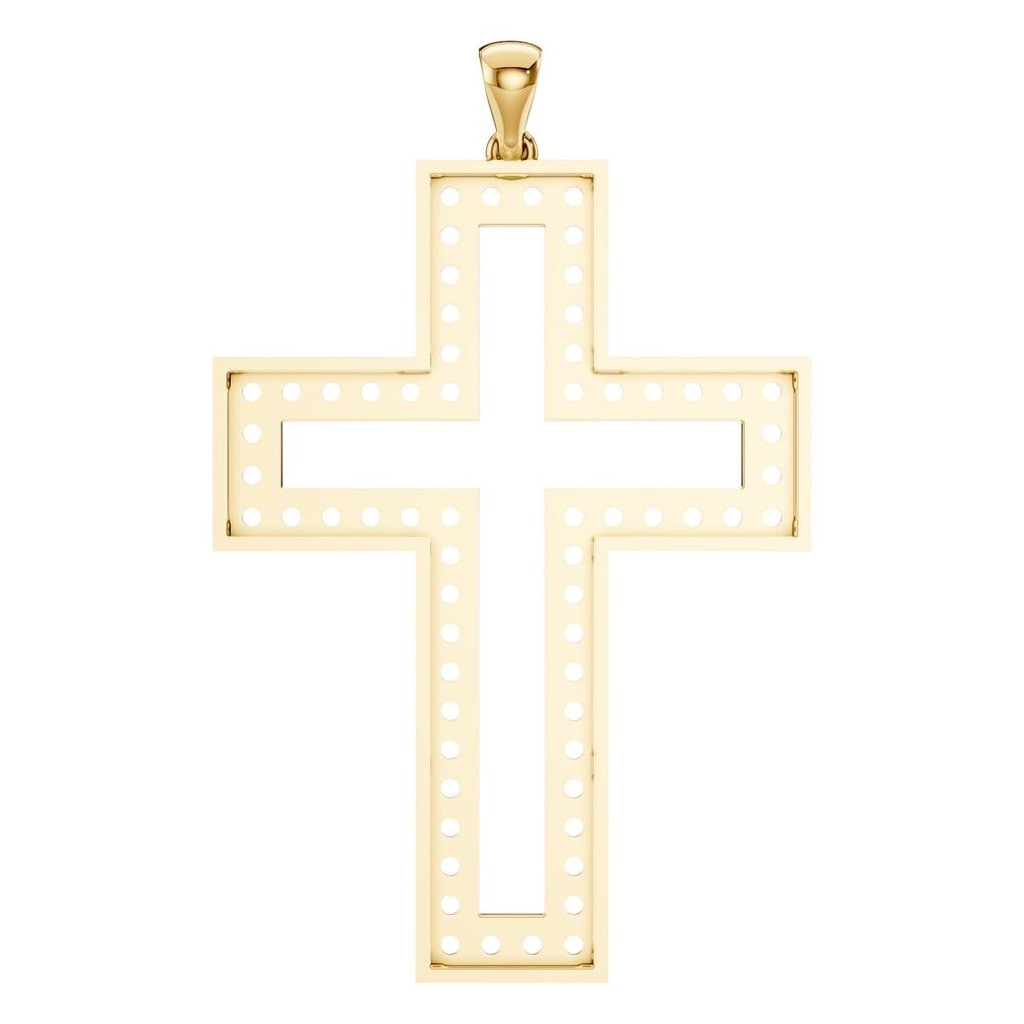 PE-2543 Yellow Gold Pendant UNSET - BACK