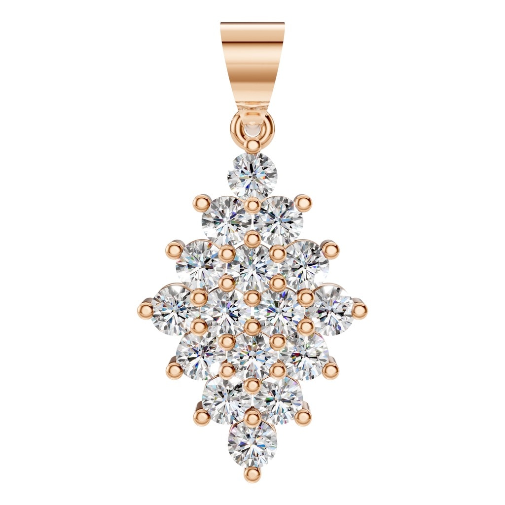 PE-2625 Rose Gold Pendant SET - Main View