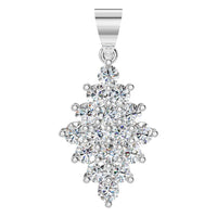 PE-2625 White Gold Pendant SET - Main View