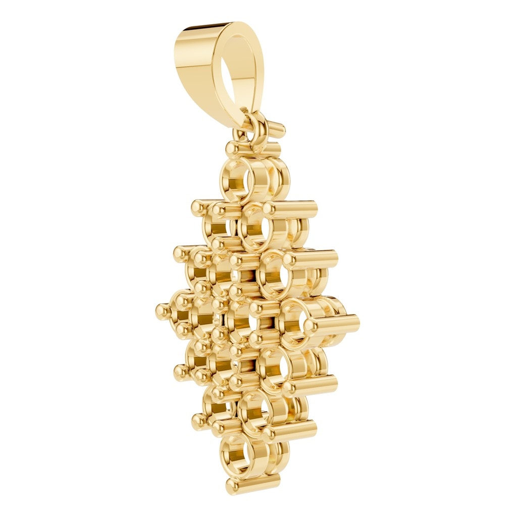 PE-2625 Yellow Gold Pendant UNSET - ANGLE