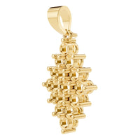 PE-2625 Yellow Gold Pendant UNSET - ANGLE