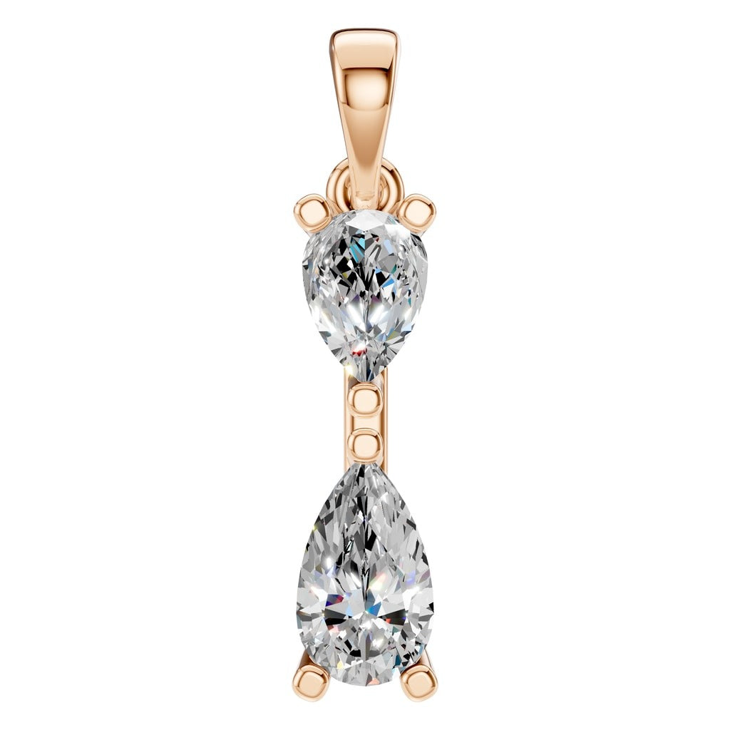 PE-3022 Rose Gold Pendant SET - Main View