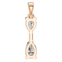 PE-3022 Rose Gold Pendant SET - Back View