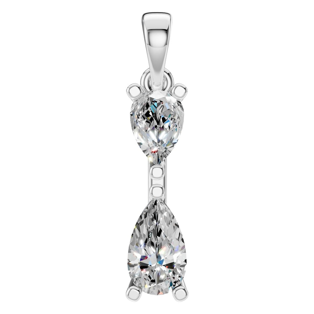 PE-3022 White Gold Pendant SET - Main View