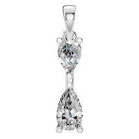 PE-3022 White Gold Pendant SET - Main View