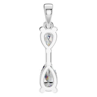 PE-3022 White Gold Pendant SET - Back View
