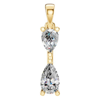 PE-3022 Yellow Gold Pendant SET - Main View