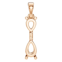 PE-3022 Rose Gold Pendant UNSET - Main View