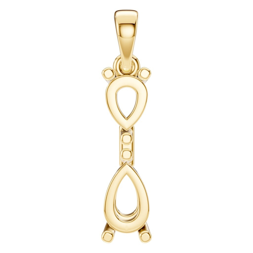 PE-3022 Yellow Gold Pendant UNSET - Main View