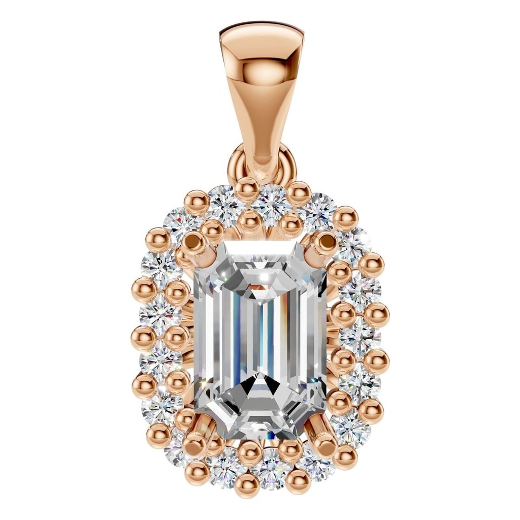 PE-3078 Rose Gold Pendant SET - Main View