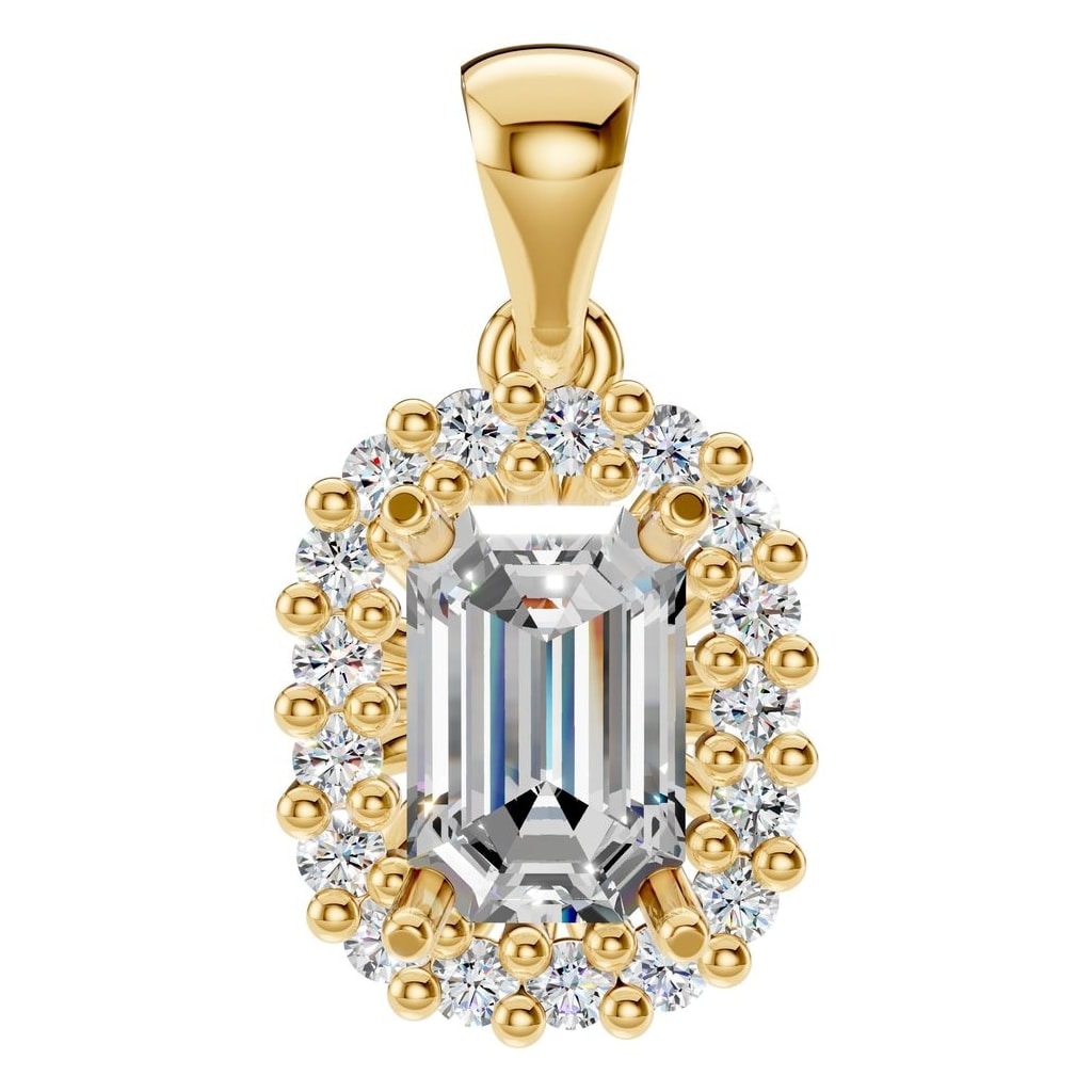 PE-3078 Yellow Gold Pendant SET - Main View