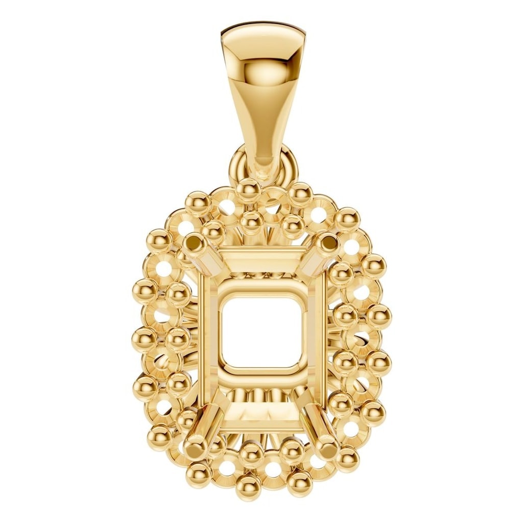 PE-3078 Yellow Gold Pendant UNSET - Main View
