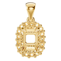 PE-3078 Yellow Gold Pendant UNSET - Main View