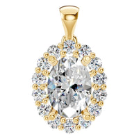 PE-3656 Yellow Gold Pendant SET - Main View
